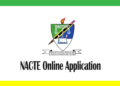 NACTE Online Application 2025/2026: Jinsi Kutuma Maombi ya Udahili Vyuo NACTE