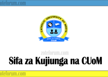 Utangulizi wa Sifa Za Kujiunga Na Chuo Kikuu Cha Catholic University of Mbeya (CUoM Entry Requirements