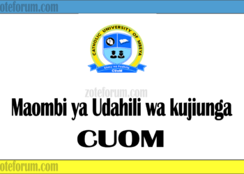 Maombi ya Udahili Chuo Kikuu cha Katoliki Mbeya (CUoM Application 2025/2026)