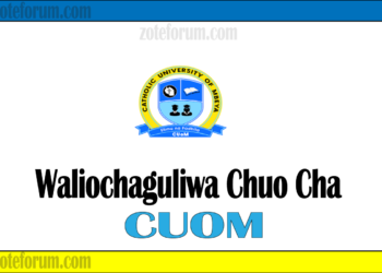 Majina Ya Waliochaguliwa Chuo Kikuu Cha CUoM