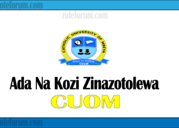 Ada Na Kozi Zinazotolewa Na Chuo Kikuu cha Katoliki cha Mbeya (CUoM Courses And Fees)