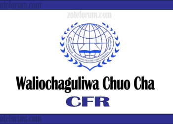 Majina Ya Waliochaguliwa Chuo Kikuu Cha CFR