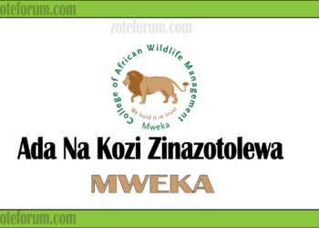 Ada Na Kozi Zinazotolewa Na Chuo Cha Mweka (CAWM Courses And Fees)