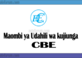 Maombi ya Udahili Chuo cha Elimu ya Biashara (CBE) kwa Mwaka