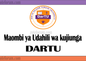 Maombi ya Udahili Chuo Kikuu cha Dar es Salaam Tumaini (DarTU) 2025/2026