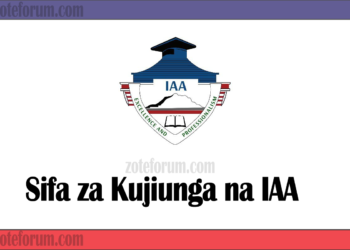 Sifa Za Kujiunga Na Chuo Kikuu Cha Institute of Accountancy Arusha (IAA