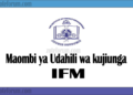 Maombi ya Udahili Chuo Kikuu cha Institute of Finance Management (IFM Application)