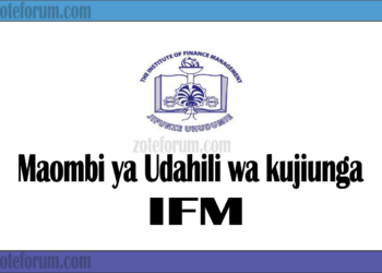 Maombi ya Udahili Chuo Kikuu cha Institute of Finance Management (IFM Application)