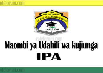 Maombi ya Udahili Chuo Kikuu cha Institute of Public Administration(IPA Application )