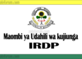 Maombi ya Udahili Chuo Kikuu cha Mipango kwa Mwaka (IRDP Application)