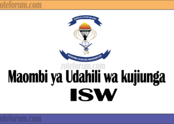 Maombi ya Udahili Chuo cha Ustawi wa Jamii(ISW Application )