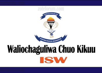 Majina Ya Waliochaguliwa Chuo Kikuu Cha ISW