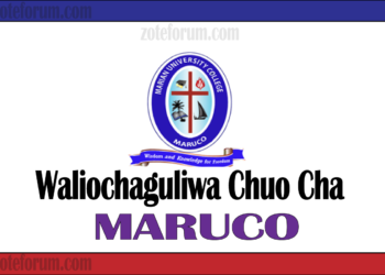 Majina Ya Waliochaguliwa Chuo Kikuu Cha MARUCo