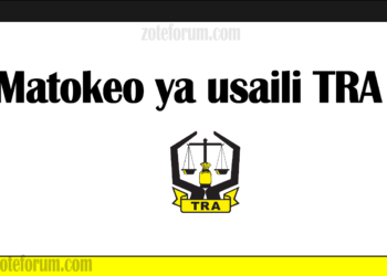 Majina ya waliochaguliwa kushiriki Usahili wa Mahojiano na Vitendo TRA