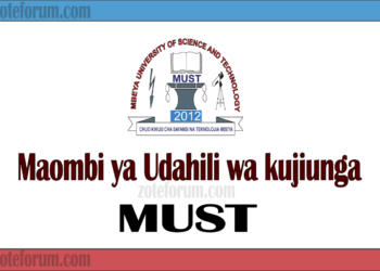 Maombi ya Udahili Chuo Kikuu cha Mbeya cha Sayansi na Teknolojia(MUST Application 2025/2026)