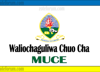 Majina Ya Waliochaguliwa Chuo Kikuu Cha MUCE