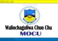 Majina Ya Waliochaguliwa Chuo Kikuu Cha Moshi Cooperative University (MoCU)