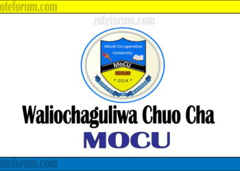 Majina Ya Waliochaguliwa Chuo Kikuu Cha Moshi Cooperative University (MoCU)