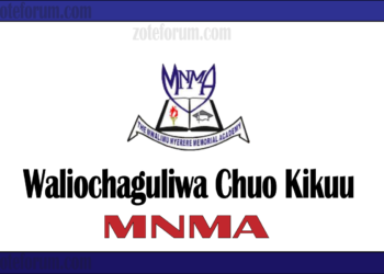 Majina Ya Waliochaguliwa Chuo Kikuu Cha MNMA