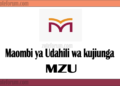 Maombi ya Udahili Chuo Kikuu cha Mwanza (MzU Application 2025/2026)