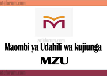 Maombi ya Udahili Chuo Kikuu cha Mwanza (MzU Application 2025/2026)