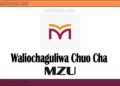 Majina Ya Waliochaguliwa Chuo Kikuu Cha Mwanza (MzU)