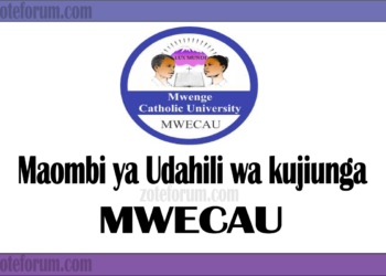 Jinsi ya Kutuma Maombi ya Udahili wa Chuo Kikuu cha Mwenge Catholic kwa Mwaka wa Masomo 2025/2026 (MWECAU Application 2025/2026)