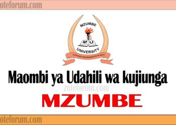 Jinsi ya Kutuma Maombi ya Udahili wa Chuo Kikuu cha Mzumbe kwa Mwaka wa Masomo 2025/2026 (MU Application 2025/2026)