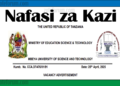  Nafasi Za Kazi Serikalini katika Chuo Kikuu Cha Sayansi Na Teknolojia Mbeya (Must)
