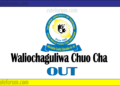 Majina Ya Waliochaguliwa Chuo Kikuu Cha OUT
