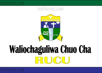 Majina Ya Waliochaguliwa Chuo Kikuu Cha Ruaha Catholic University (RUCU)