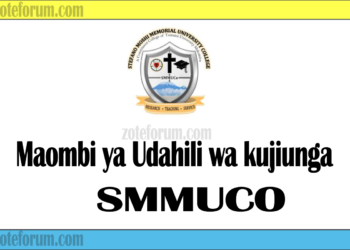 Maombi ya Udahili Chuo Kikuu cha Stefano Moshi Memorial University College (SMMUCo Application 2025/2026)