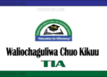 Majina Ya Waliochaguliwa Chuo Kikuu Cha TIA