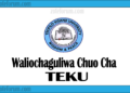 Majina Ya Waliochaguliwa Chuo Kikuu Cha TEKU