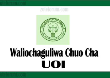Majina Ya Waliochaguliwa Chuo Kikuu Cha Iringa (UoI)