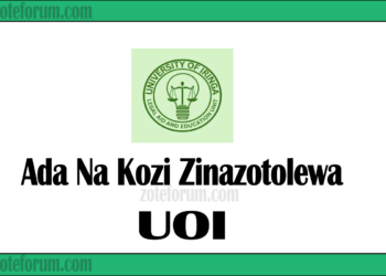Ada Na Kozi Zinazotolewa Na Chuo Kikuu cha Iringa (UoI Courses And Fees)