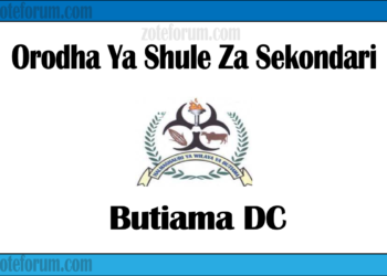Orodha Ya Shule Za Sekondari Wilaya Ya Butiama