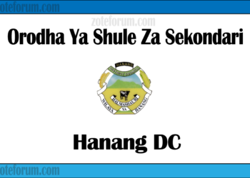 Zifahamu shule zote za Sekondari zilizopo katika Wilaya Ya Hanang