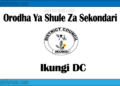 Orodha Ya Shule Za Sekondari Wilaya Ya Ikungi, Matokeo, Majina Ya Waliochaguliwa Na Utaratibu Wa Kujiunga Na Masomo