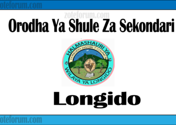 Orodha Ya Shule Za Sekondari Wilaya Ya Longido, Matokeo, Majina ya Waliochaguliwa na Utaratibu wa Kujiunga na Masomo
