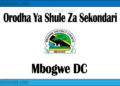 Orodha Ya Shule Za Sekondari Wilaya Ya Mbogwe