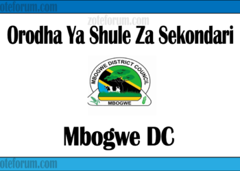 Orodha Ya Shule Za Sekondari Wilaya Ya Mbogwe