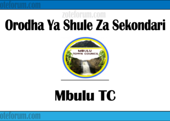 Orodha Ya Shule Za Sekondari Mji wa Mbulu