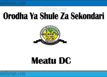 Orodha Ya Shule Za Sekondari Wilaya Ya Meatu, Matokeo, Majina ya Waliochaguliwa na Utaratibu wa Kujiunga na Masomo