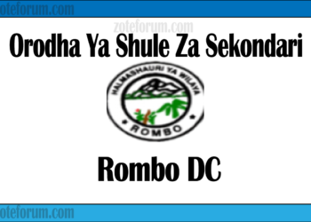 Zifahamu shule zote za Sekondari zilizopo katika Wilaya ya Rombo