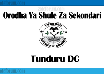 Zifahamu Shule Zote za Sekondari Zilizopo Katika Wilaya Ya Tunduru, Matokeo ya NECTA na Mock, Majina ya Waliochaguliwa Kidato cha Kwanza na cha Tano na Utaratibu wa Kujiunga na Masomo Katika Shule Hizo