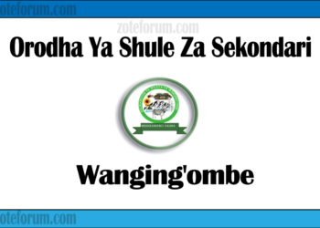 Orodha Ya Shule Za Sekondari Wilaya Ya Wanging'ombe, Matokeo, Majina ya Waliochaguliwa na Utaratibu wa Kujiunga na Masomo