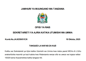 Serikali yatangaza Nafasi za Kazi za ualimu (10,026)